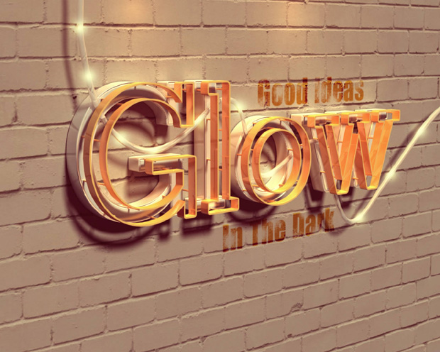 3D Text Effect Tutorials Photoshop