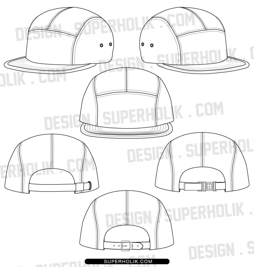 7 Snapback Hat Design Template Images