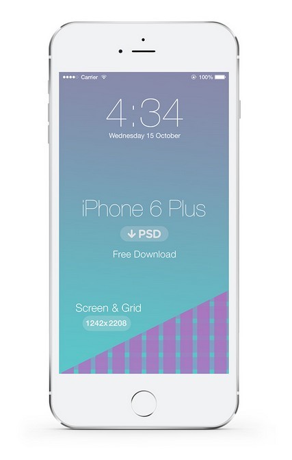 6 Plus iPhone PSD Template