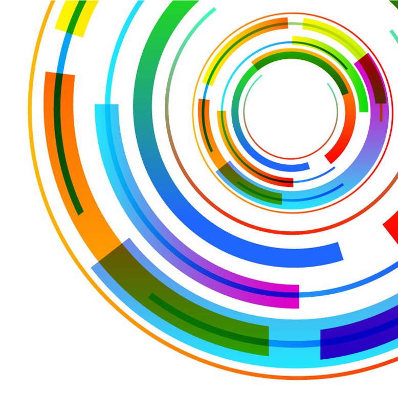 Abstract Circle Vector Art