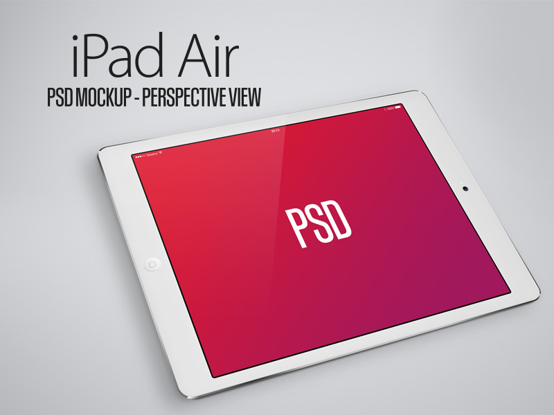 Air iPad PSD Mockup Free