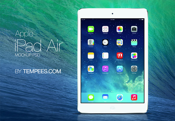 Air iPad PSD Mockup