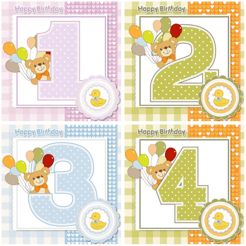 Baby Clip Art Birthday Cards