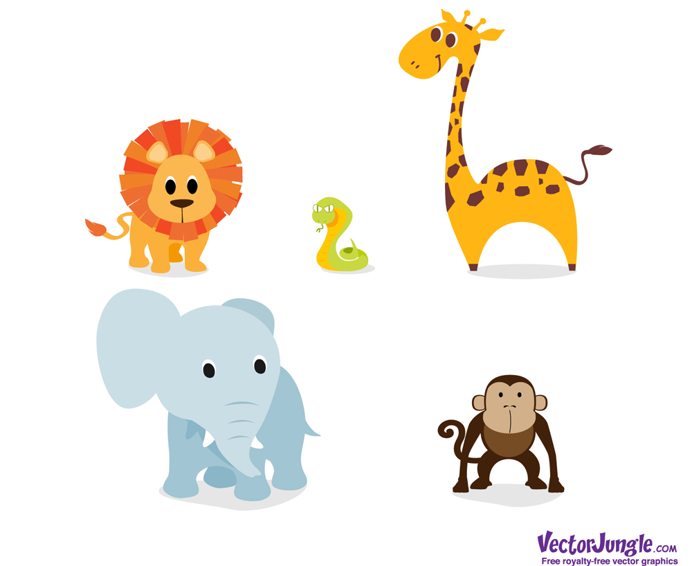 free clip art baby safari animals - photo #45