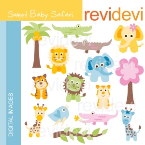 Baby Safari Clip Art