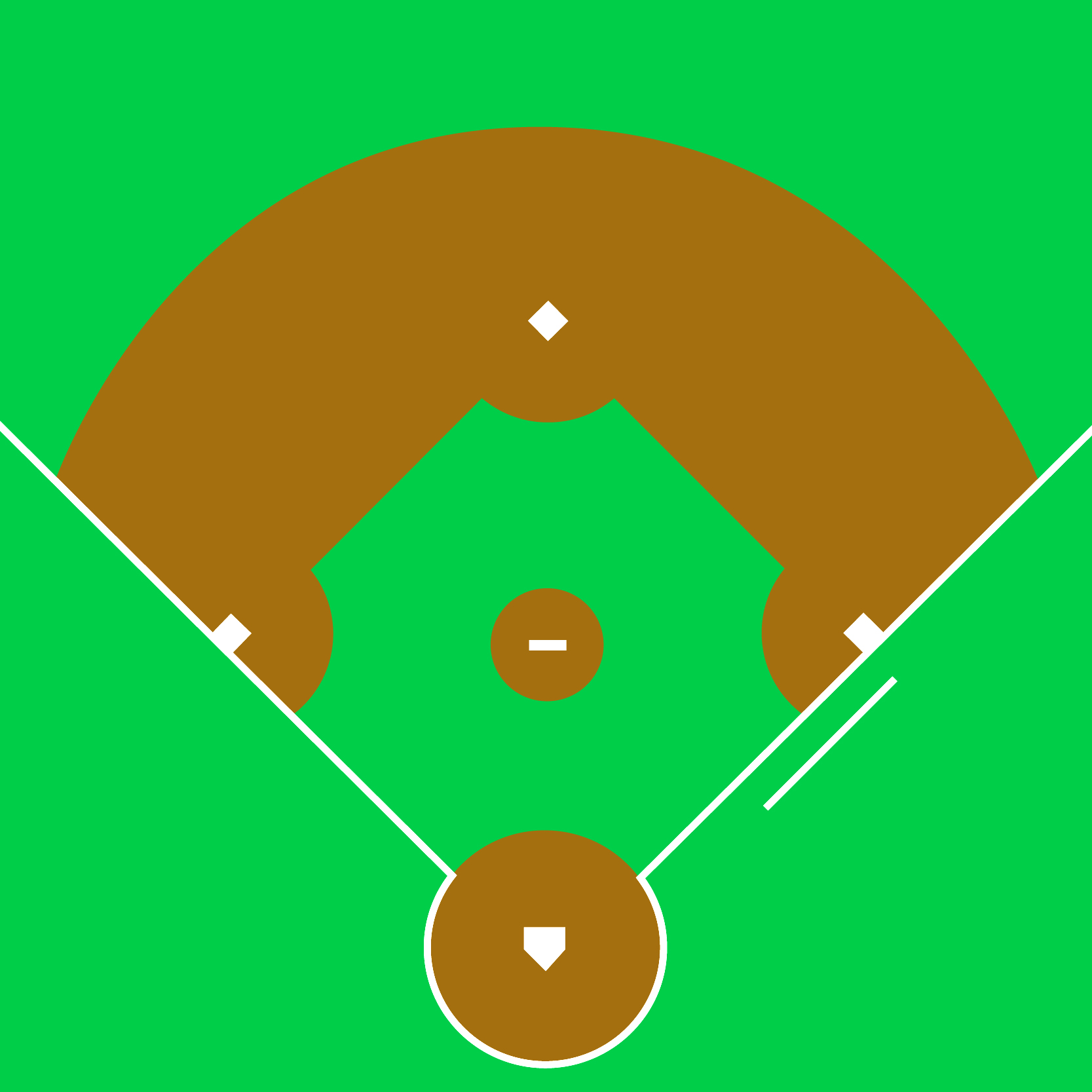 Baseball Diamond Vector