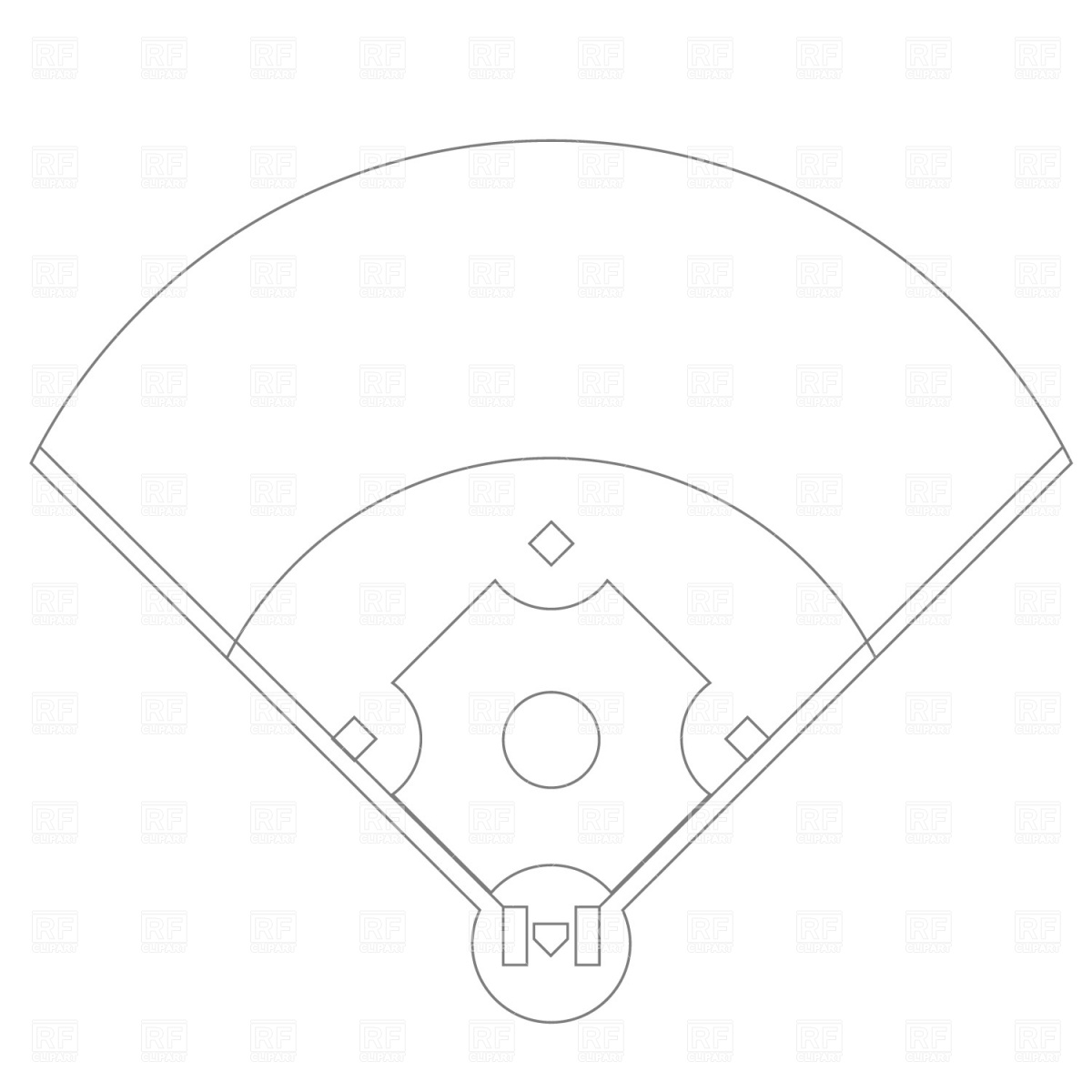 Baseball Field Drawing
