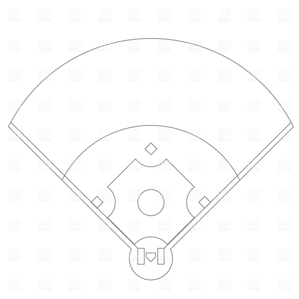 Baseball Field Drawing Baseball Field Drawing
