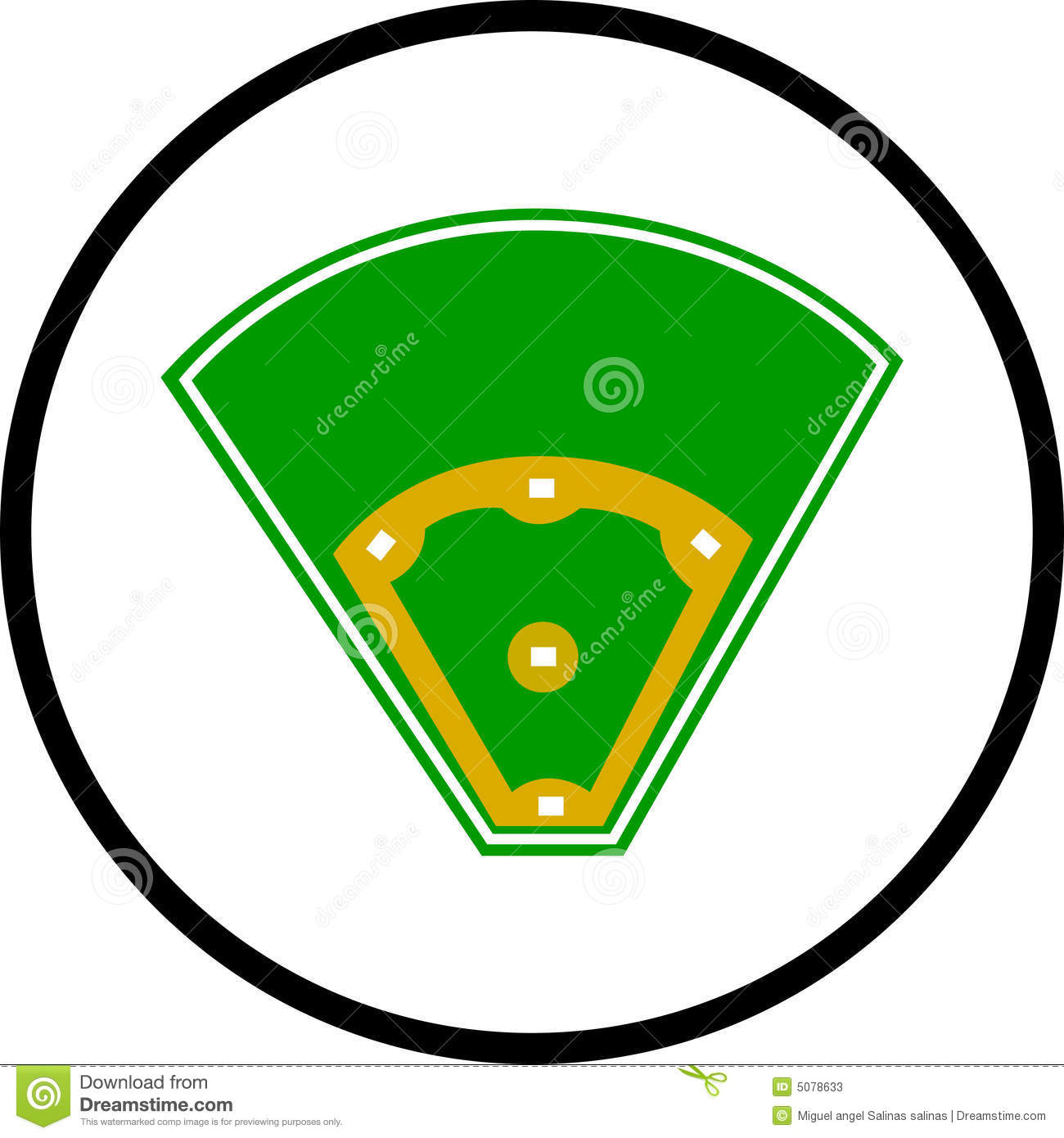 Baseball Field Symbol Baseball Field Symbol