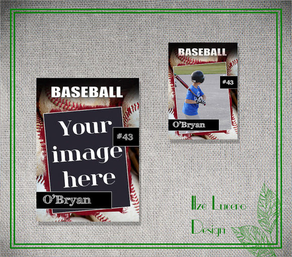 Baseball Trading Card Template