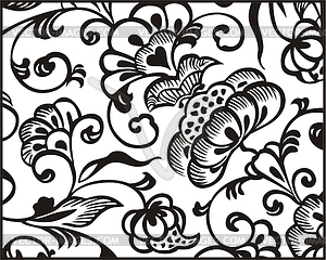 Black and White Ornament Clip Art