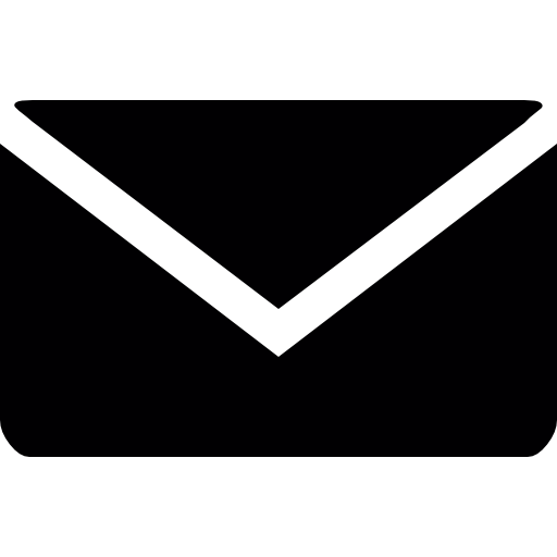 Black Email Envelope Icon