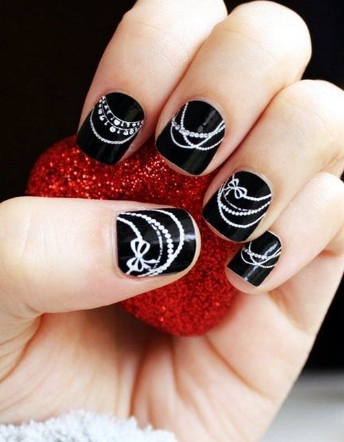 Black Short Nail Designs