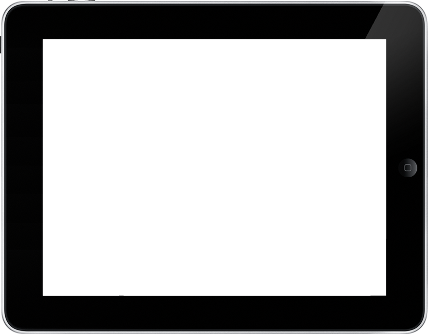 Blank iPad Screen Template