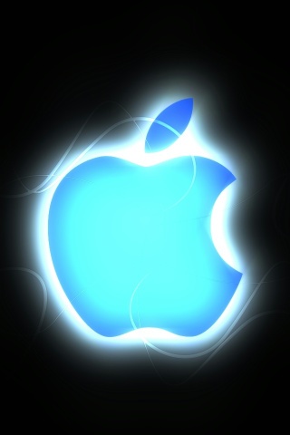 Blue Apple Logo iPhone 5