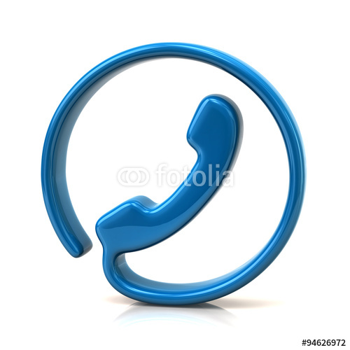 Blue Phone Icon