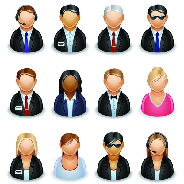 Business People Icons Free