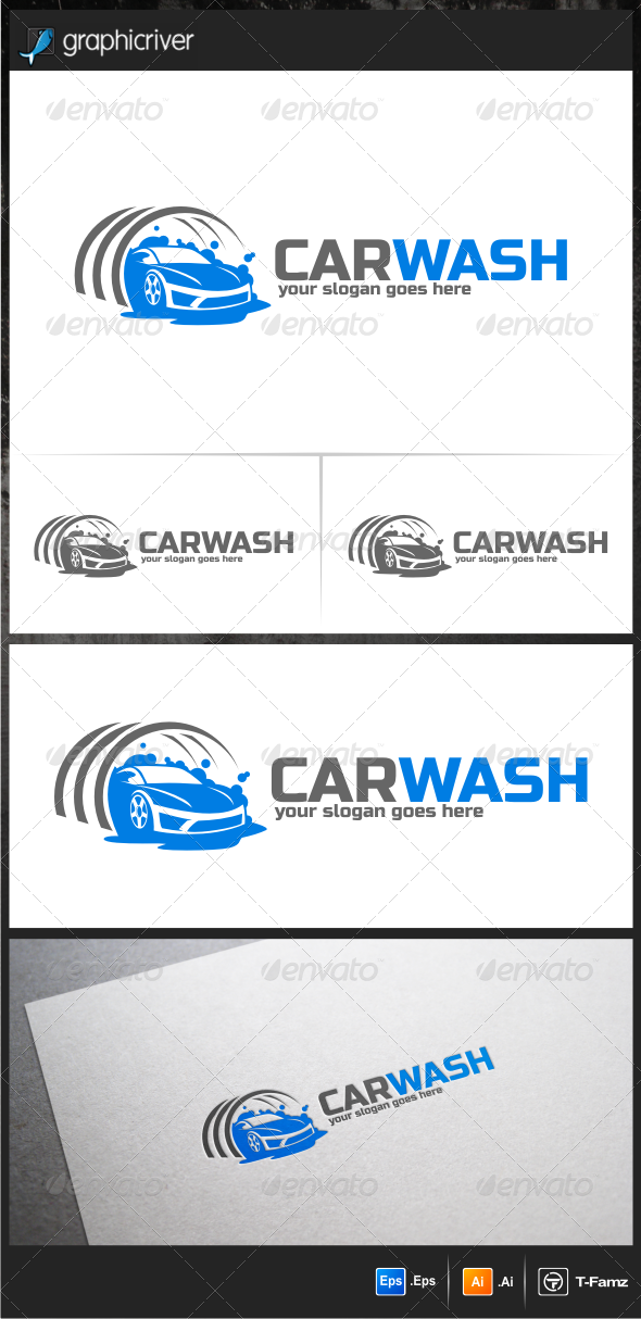 Car Wash Logo Design