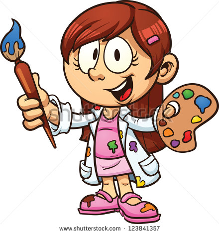 Cartoon Girl Artist Clip Art Cartoon Girl Artist Clip Art