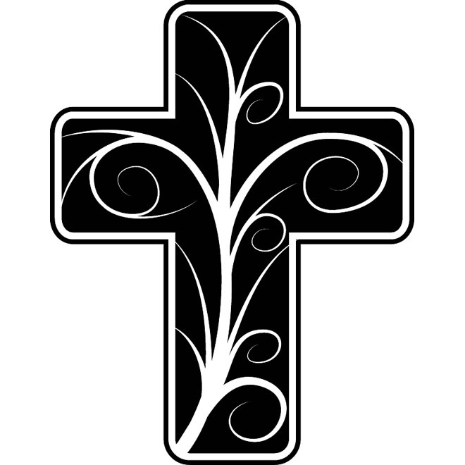 Catholic Cross Vector Clip Art