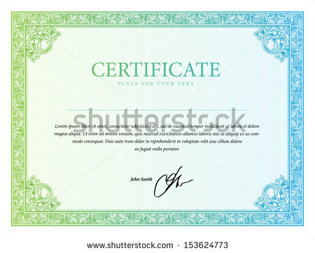 Certificate Border Templates