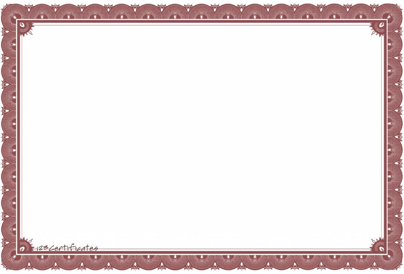 Certificate Border Templates