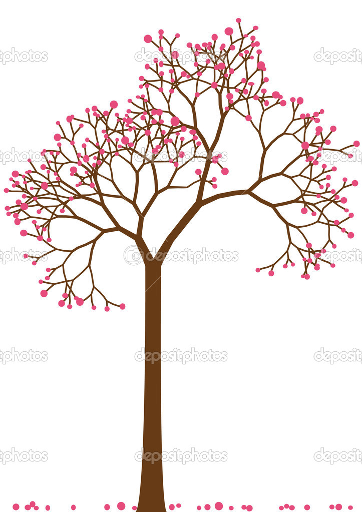 Cherry Blossom Tree Clip Art