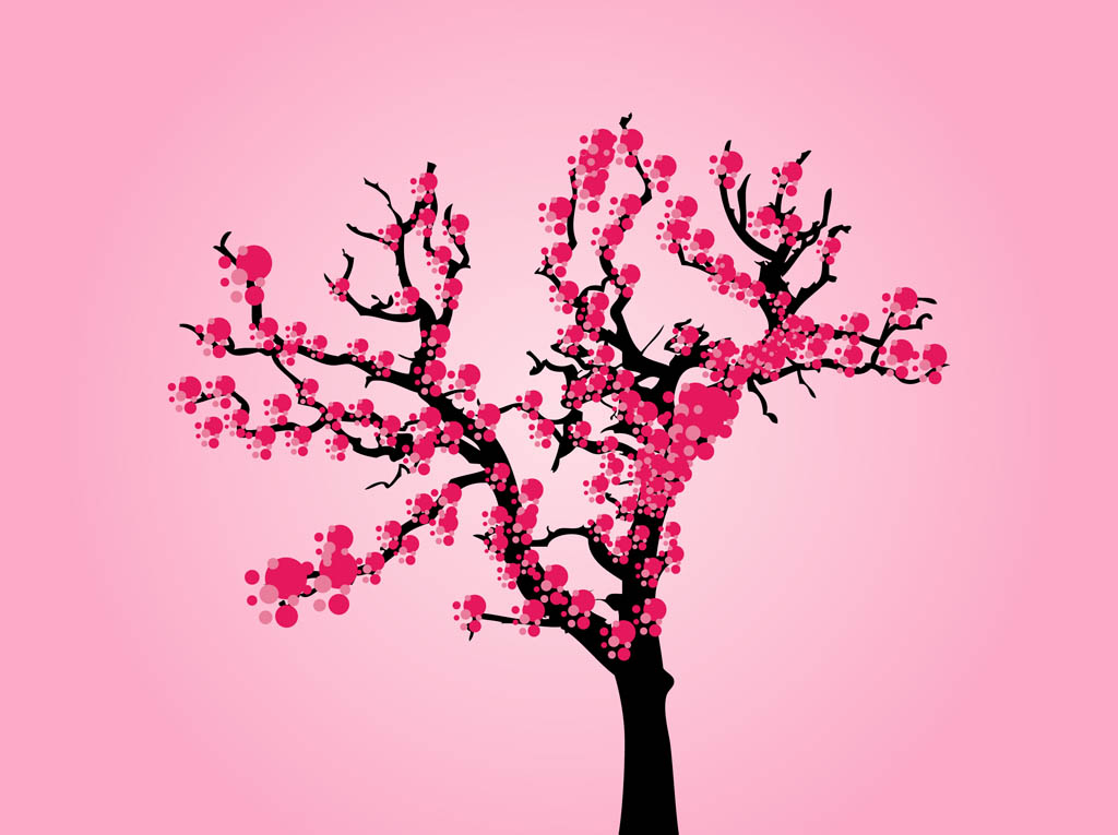 Cherry Blossom Tree Vector