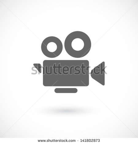 Cinema Camera Icon Vector