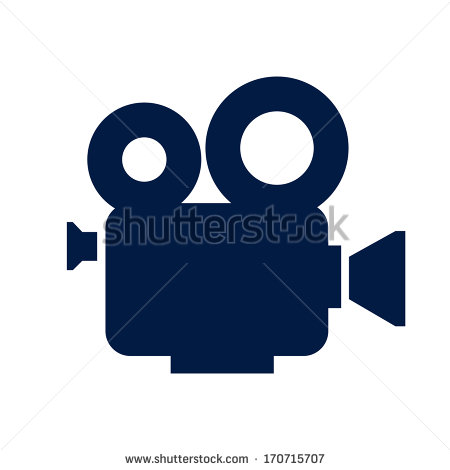 Cinema Camera Icon Vector