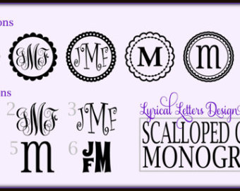 Circle Block Monogram Font Free