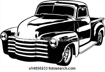 Classic Chevy Pickup Truck Clip Art