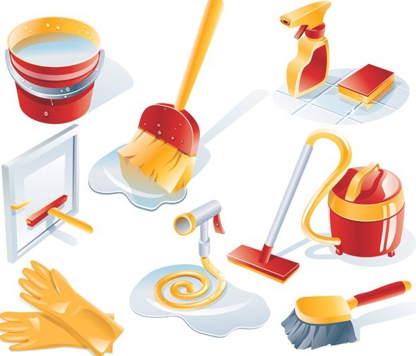 Cleaning Icons Free Vectors