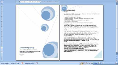Cover Page Template Microsoft Word 2010