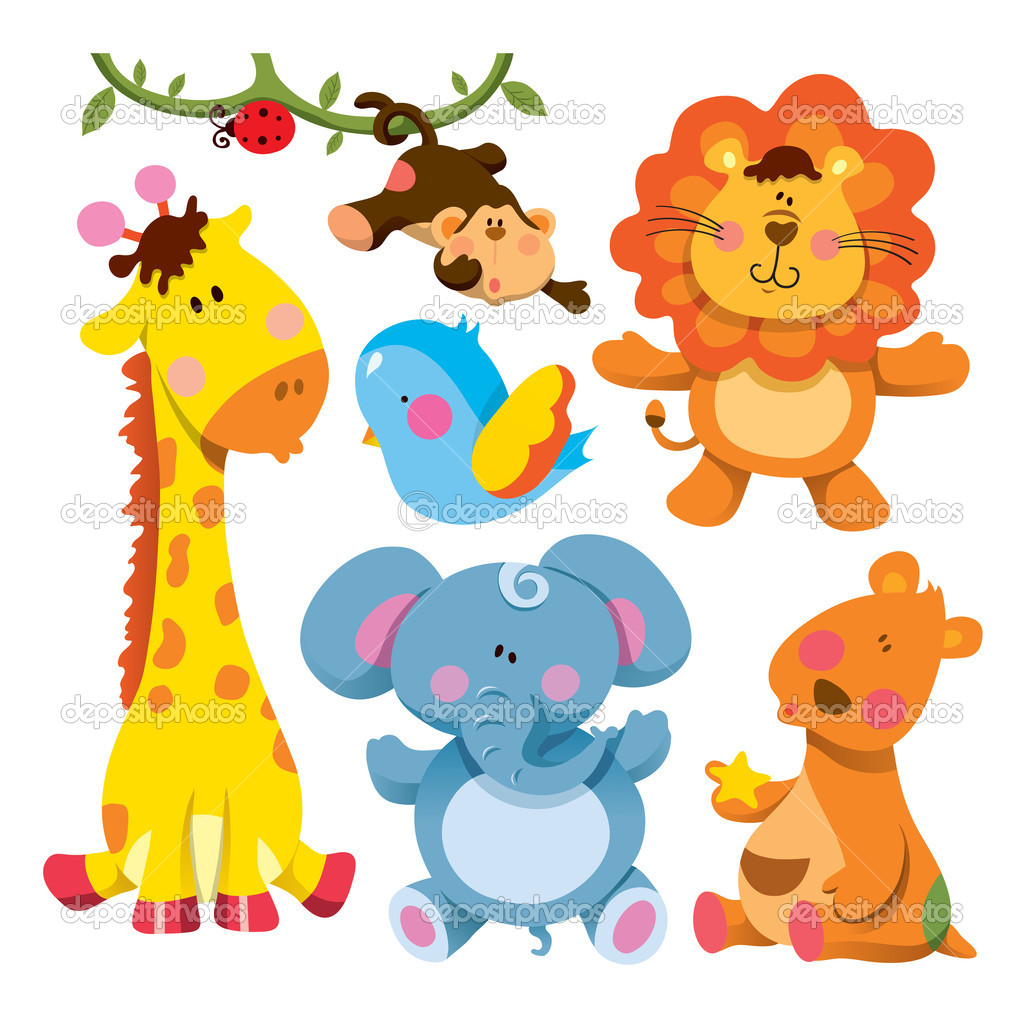 Cute Cartoon Baby Animals