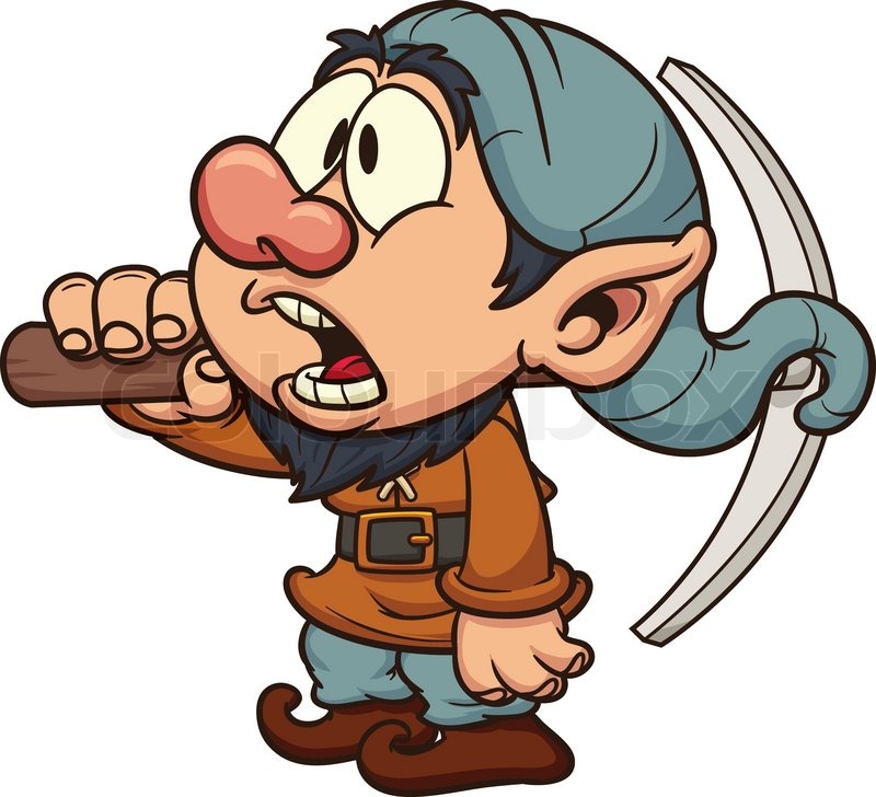 Cute Cartoon Dwarf Clip Art