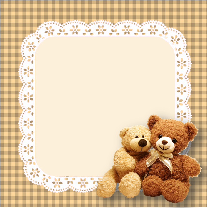 Cute Teddy Bear Borders