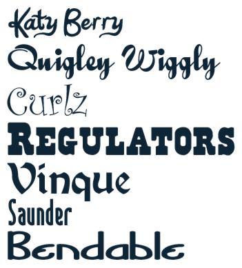 Decorative Fonts for Sign