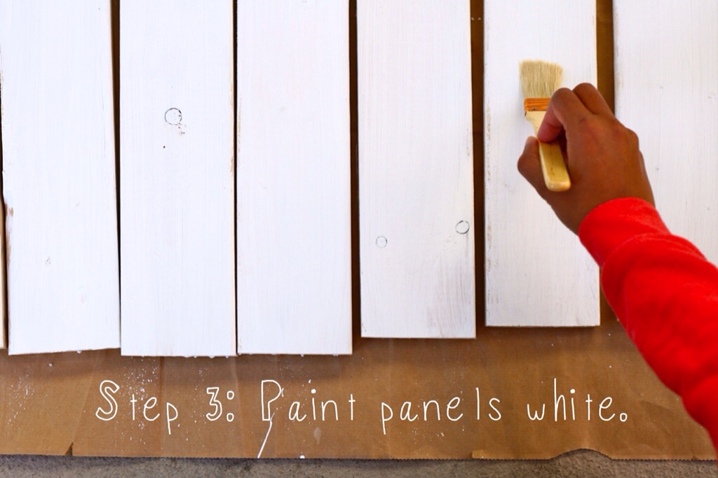 DIY Wood Backdrop White