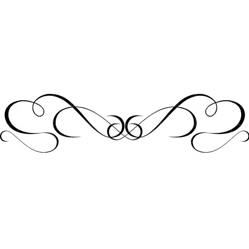 Elegant Swirl Designs Clip Art Border