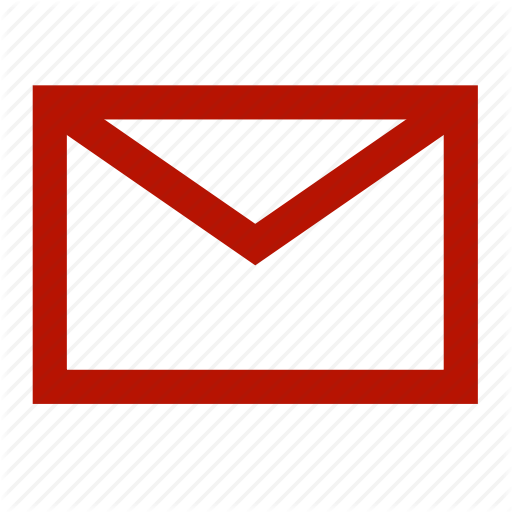 Email Envelope Icon Red