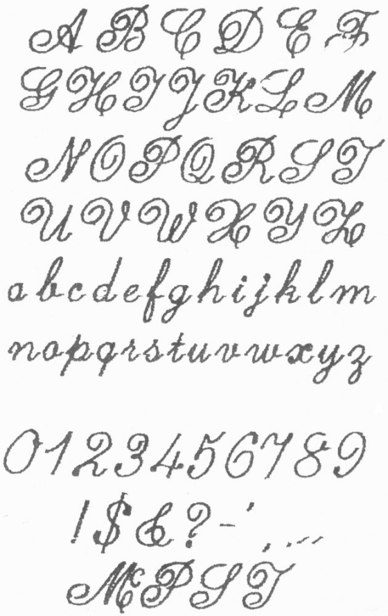 Fancy Cursive Fonts Alphabet