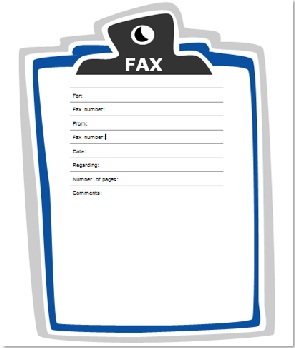 Fax Cover Sheet Template Word 2010