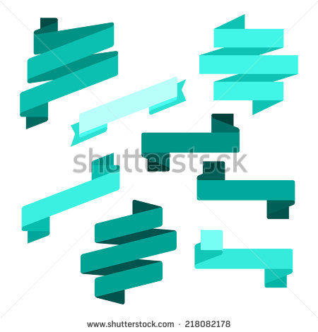 Flat Ribbon Clip Art