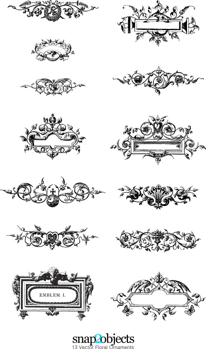 Floral Ornament Vector Free