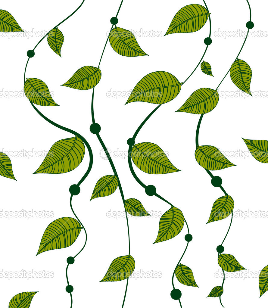 Flower Vine Vector Clip Art