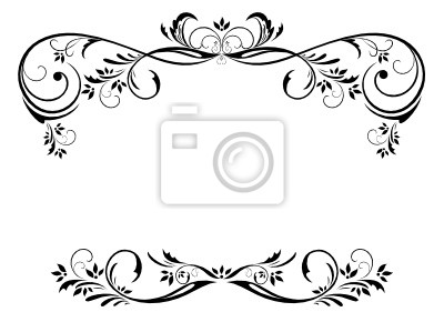 Flowers Vintage Frame Vector