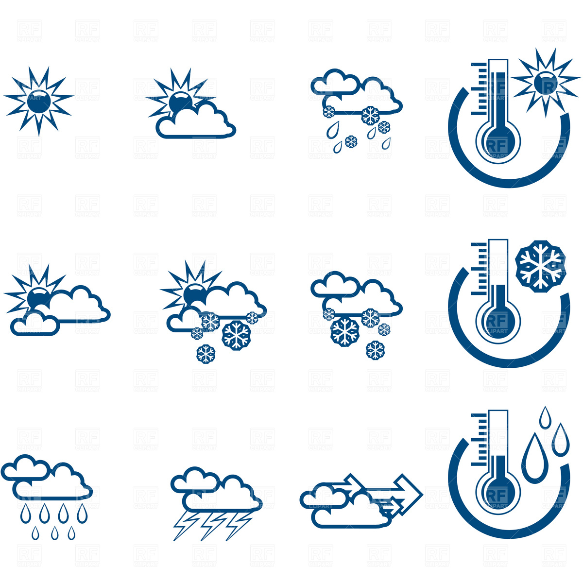 Forecast Icon Weather Symbols Forecast Icon Weather Symbols