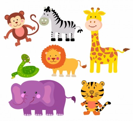 Free Cartoon Safari Animals