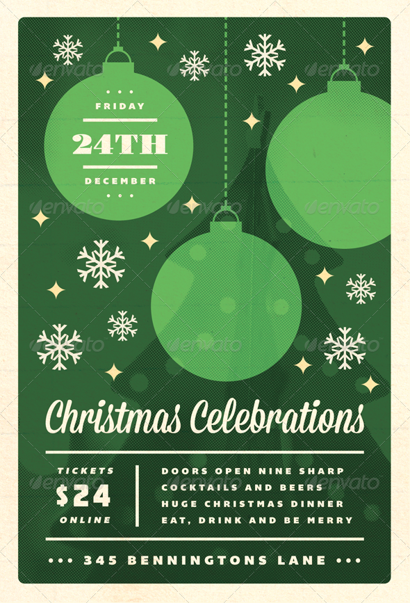 Free Christmas Event Flyer Template